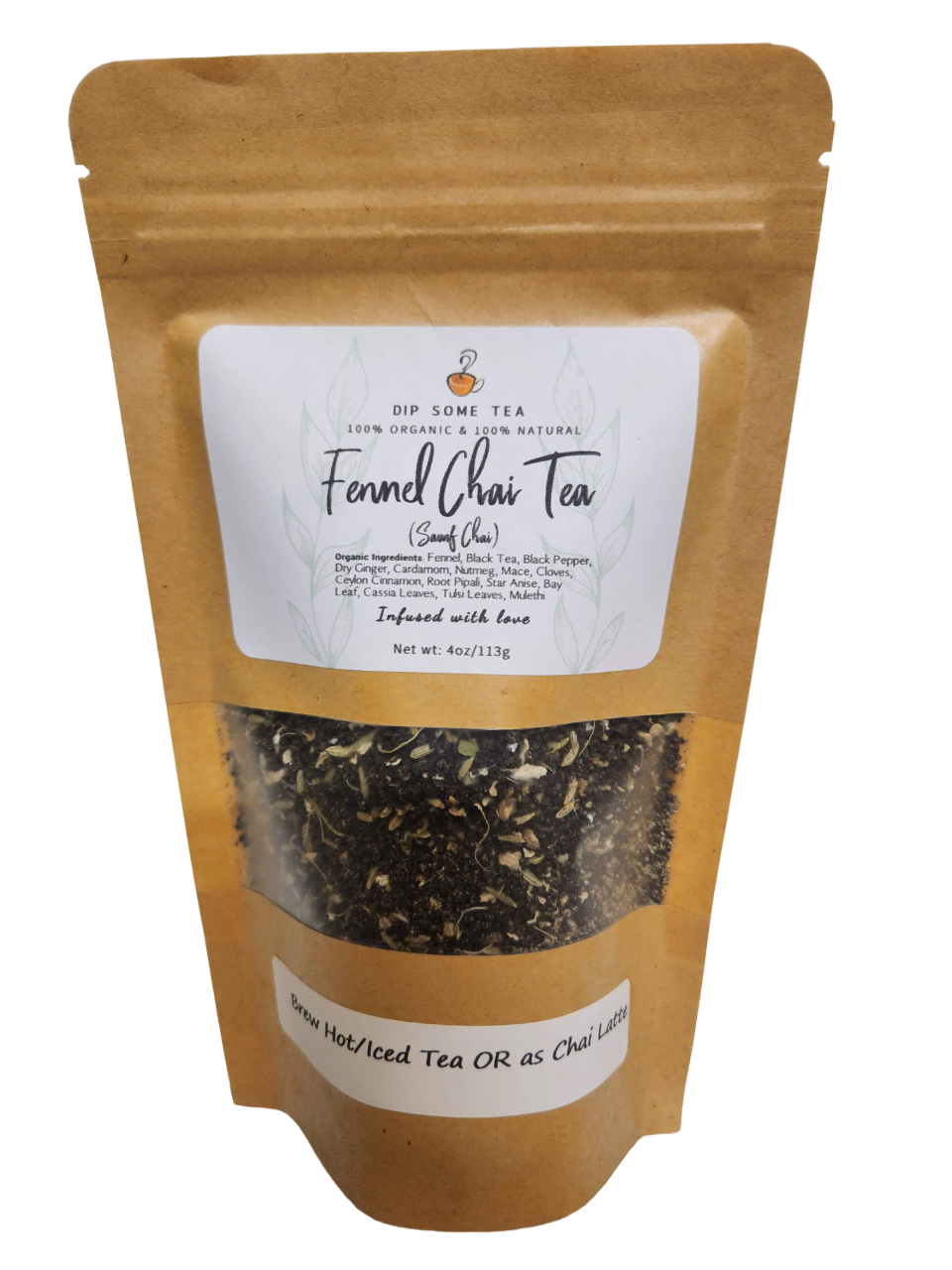 Organic Fennel Chai Tea 4 Oz (113gm)