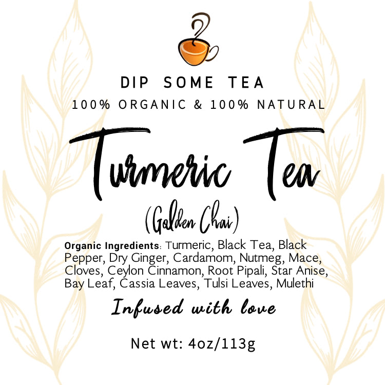 Organic Turmeric Tea 4 Oz (113gm)